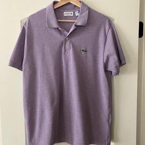Men’s Purple Lacoste Polo